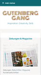 Mobile Screenshot of gutenberg-gang.com